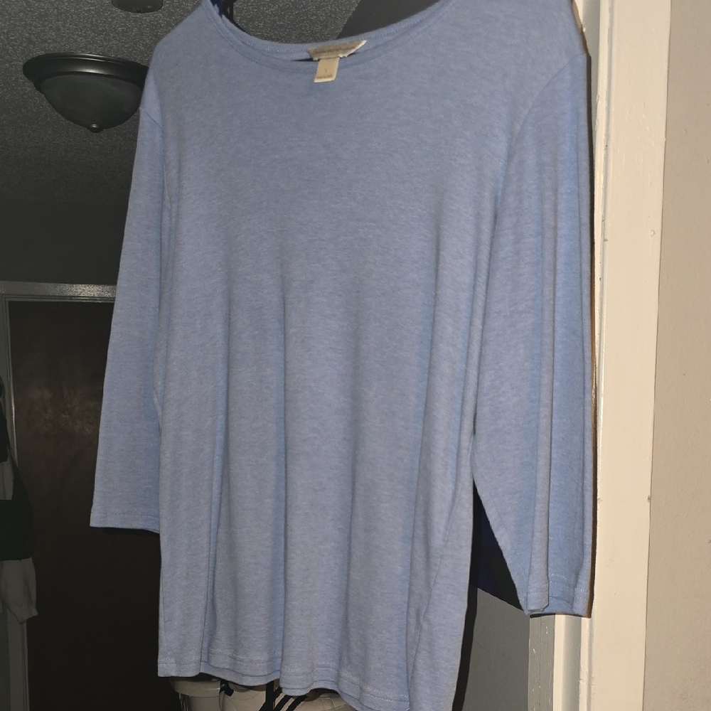 Christopher & Banks Light Blue Blouse
